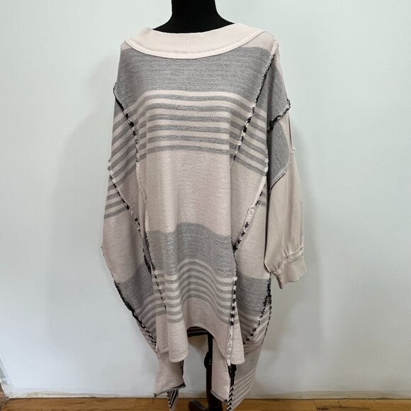 Free People Off The Shelf Maxi Top, Size Large, NWOT, Pink Combo Color - Picture 5 of 8